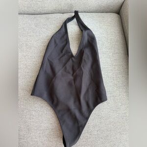 Talula Elegant Black Halter Top